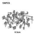 thumbnail image 2 of Earring Stud Base Multi Stainless Steel Accessories Personality Ear Pins Setting Decorations Wear DIY Jewelry Making Tool Steel Color 3mm, 2 of 7