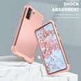 thumbnail image 7 of Samsung Galaxy S21 Case, Dteck Heavy Hybrid Rugged Shockproof Case, Support Wireless Charging, 3 in 1 Full Protective Cover for Samsung Galaxy S21 5G, Rosegold, 7 of 7