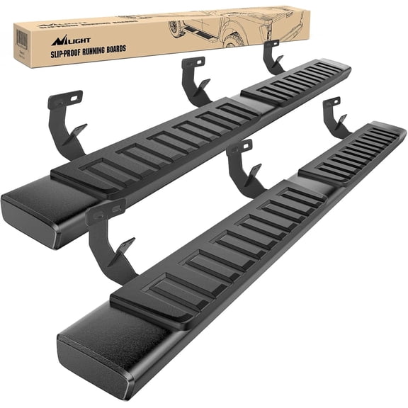 Nilight Running Boards for 2009-2018 Dodge Ram 1500 Crew Cab 2010-2024 Ram 2500 3500 4 Full Size Doors 6 Inch Side Step Nerf Bars Black