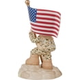 thumbnail image 4 of Precious Moments Military Figurine | Thank You for Being My Hero Boy | Bisque Porcelain Figurine | Army Appreciation | Home Decor | Hand-Painted (Girl), 4 of 4