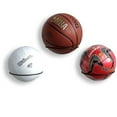 thumbnail image 2 of Advancent Colección negra de baloncesto y fútbol con estilo en estante de almacenamiento montado en la pared fácil Almacenamiento y organización del hogar, 2 of 6
