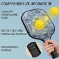 thumbnail image 2 of Pickleball Paddles Set,Pioneer Flower Floral Print Pattern Fiberglass Surface Pickleball Racket Set with 2 Indoor Outdoor Pickleball Balls and Pickleball Bag,Pickle-ball Equipment, 2 of 6