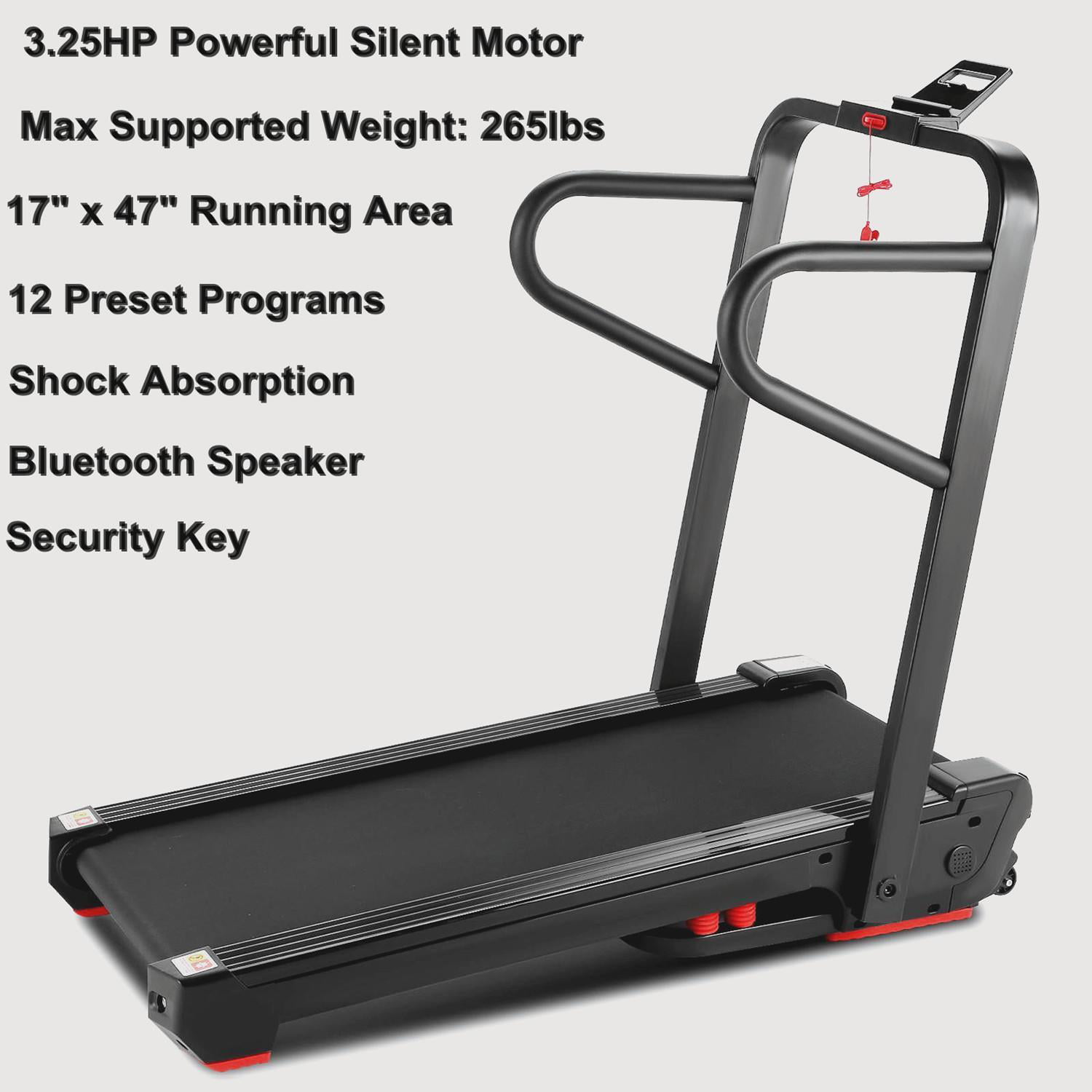 Details about   3.25HP Electric Treadmill Folding Running Jogging Machine with WIFI Bluetooth US 