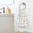 thumbnail image 3 of Yayeee 100% Cotton Hand Towels for Bathroom 16" x 28" Soft Absorbent Kitchen Towel, Green Geometric Pattern, 3 of 7