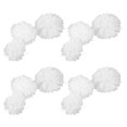 thumbnail image 4 of 18 pompones de papel de seda de 15, 20 y 25 cm, bolas de flores colgantes decorativas, manualidades de papel, flores para bodas, cumpleaños, fiestas, baby showers, decoración de pared, color blanco, 4 of 4