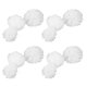 thumbnail image 4 of 18 pompones de papel de seda de 15, 20 y 25 cm, bolas de flores colgantes decorativas, manualidades de papel, flores para bodas, cumpleaños, fiestas, baby showers, decoración de pared, color blanco, 4 of 4