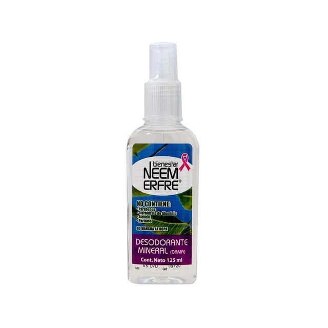 Desodorante mineral para dama Bienestar NEEM ERFRE 125 ml