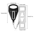 thumbnail image 2 of Riwesomey Cerradura portátil Privacidad Seguridad Antirrobo Apartamento Alojamiento Pestillo Acero inoxidable Habitación Dormitorio Bloqueo Tope de Herramientas y ferretería Schwarz Riwesomey TO000603-01B, 2 of 6