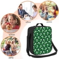 thumbnail image 5 of Zufioo Happy St. Patrick's Day Insulated Lunch Bag,600D Polyester Oxford Fabric, Leakproof & Reusable Lunch Tote, Adjustable Shoulder Strap,Food Freshness Keeper with Utensils, 5 of 7