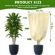 thumbnail image 2 of Cubiertas para plantas protección contra congelación 2 paquetes de chaqueta de invierno para exteriores con cordón y cremallera 47.7" ancho x 71.7" alto bolsa de tela cálida que protege el á, 2 of 5
