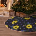 thumbnail image 5 of Rateoe Sunflowers Pattern Christmas Tree Skirt with Ties , Christmas Tree Decorations, Farmhouse Christmas Decor Xmas Holiday Decorations-30", 5 of 6