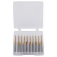 thumbnail image 1 of Titanium Coated Double flute End Mill Milliling Cutter 3.175mm Shank 2mm Cutting Edge Diameter, 1 of 5