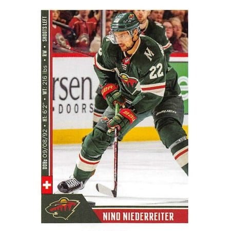 Minnesota Wild Nhl Card - 2018-19 Panini NHL Stickers #407 Nino Niederreiter Minnesota Wild Hockey Card