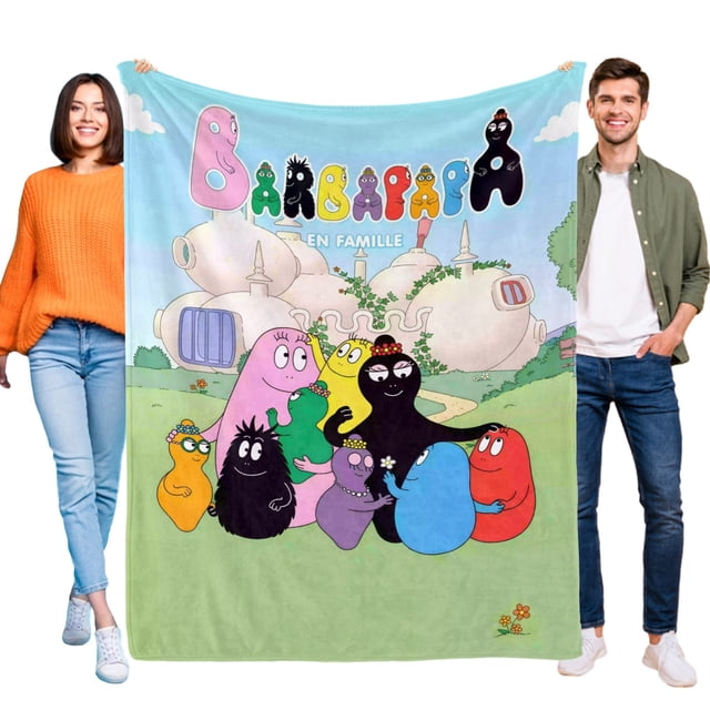 Barbapapá anti-pilling, suave, ligera, esponjosa y acogedora de lujo para hogar y cocina – Perfecta para niños y adultos,120X180cm