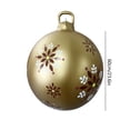 thumbnail image 5 of 3 Uds 60cm Inflable Navidad PVC Resplandor Fiesta Nuevo (dorado 3), 5 of 5