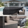 thumbnail image 3 of Patio Furniture Set 7 Piece - All-Weather - Wicker Rattan Patio Outdoor Conversation Set, Modular Sectional Sofa for Backyard, Garden, Poolside, Balcony, Porch, Patio,Brown/Khaki, 3 of 6