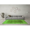 thumbnail image 3 of Ahgly Company Indoor Round Oriental Green Industrial Area Rugs, 5' Round, 3 of 4