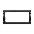 thumbnail image 5 of Euroco Retro Console Table,63" Extra Long Entryway Table with Bottom Shelf and 4 Vase Legs, 2-Tier Narrow Sofa Table Behind the Couch for Entryway, Hallway, Living Room,Black, 5 of 6