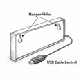 thumbnail image 3 of NOW PLAYING RGB LED Neon Lightbox with Remote & APP Control Studio Warning Sign Illuminated Lights Music Sync Timer Setting Signs for Cinema Libraries Home Wall Desk Decor USB Powered, 3 of 6