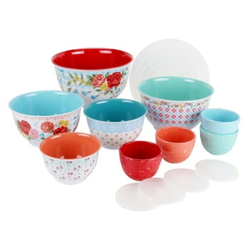 18-Piece The Pioneer Woman Melamine Mixing Bowl Set with Lids