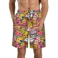 thumbnail image 1 of Balery Fruit-Flavored Ice-Cream Traje de Baño Estilo Hawaiano para Hombre, Shorts de Secado Rápido con Bolsillos-Small, 1 of 6