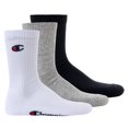 thumbnail image 1 of Champion Unisex Calcetines, 3 Pares - Crew Socks Basic Negro/Blanco/Gris EU 43-46, 1 of 7