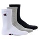 thumbnail image 1 of Champion Unisex Calcetines, 3 Pares - Crew Socks Basic Negro/Blanco/Gris EU 35-38, 1 of 7