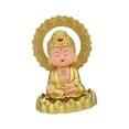 thumbnail image 3 of pitrice Solar Mini Buddha Statue Nodding Figurine Car Decor Office D Ornament Style Home Style B, 3 of 6