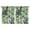 Tropical Leaf, variant on Set of 2 Colorful Exotic Leaf Kitchen Curtains, 42x54 Inch Vibrant Hawaiian Floral & Palm Print Semi-Sheer Caf Curtains for Small Windows