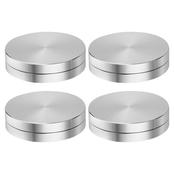 Mobutofu Modern Cake Turntable Set 4Pcs for Baking Decorating and Display, Rotating Cake Stand and Dessert