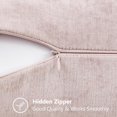 thumbnail image 4 of COOKCOK Chenille Black Throw Pillow Covers 18x18 Inch Set of 2, Decorative Soft Couch Pillow Covers Solid Dyed Accent Farmhouse Neutral Square Pillow Cases for Sofa Bed Living Room, Pink, 4 of 7