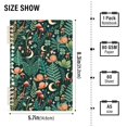 thumbnail image 2 of FORMRS 1-Subject Spiral Notebook 8" x 5" College Ruled 60 Refillable Sheet A5 Hard Cover, Green Vibrant Forest Pattern, 2 of 7