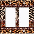 thumbnail image 6 of Metal Light Switch Plate Cover African Safari Animal Print Tribal Art Pattern SFR043, 6 of 13