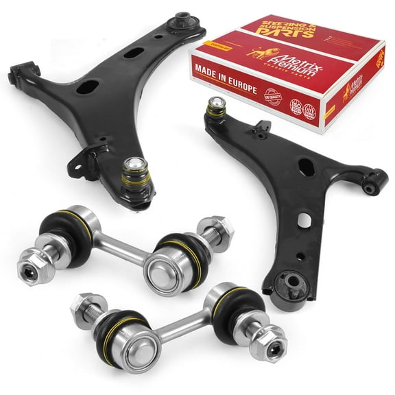 Metrix Premium Chassis Parts - 4 PC Front L/R Lower Control Arm & Front L/R Sway Bar Stabilizer End Link Kit Fits 2014-2018 Subaru Forester, Replacement RK622857, RK622856, K750084