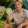thumbnail image 4 of PoyoKee Portable Fan, 3 Speeds Usb Rechargeable Mini Handheld Fan, Small Desk Fan for Travel Essentials Classroom Camping, 7 in - Yellow, 4 of 6