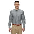 thumbnail image 1 of The Harriton Mens Long Sleeve Oxford Shirt with Stain-Release - Oxford Shirt GREY - 6XL, 1 of 2