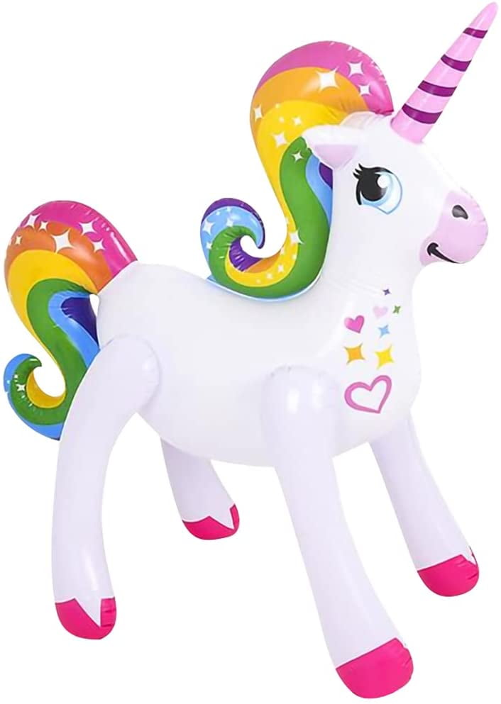 Kids Prize Prop Blow Up Party Pool Bag Gift Rainbow Pride Inflatable Unicorn 