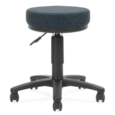 Blue Fabric Utility Stool (Ofminc Office Furniture 250 Lbs Capacity Seat Height Adjustable Vinyl Upholstery Blue Fabric Utility)