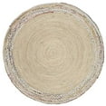 thumbnail image 2 of Safavieh Cape Cod Collection CAP207B Handmade Braided Jute Area Rug, 4' x 4' Round, Ivory / Light Beige, 2 of 2