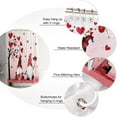thumbnail image 6 of Valentine''s Day Gnomes Shower Curtain Pink Love Heart Shower Curtains for Bathroom Decor Lover Bird Bath Curtains Sets with Hooks for Valentines Day Home Decor Waterproof Extra Long 72 x 84, 6 of 6