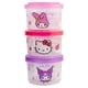 thumbnail image 1 of Set 3 Contenedores Plástico-Apilables, Modelo Hello Kitty, Kuromi y My Melodie Sanrio, Colección Personajes Animados, Capacidad 200 Ml, Multicolor, 1 of 13