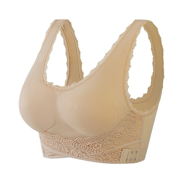 Minnieouse Sujetador sin costuras sexy y de apoyo para mujeres que quieren comodidad y estilo Push Up Bra Bra Push Up Sujetador deportivo Ropa Ropa interior albaricoque, 1 XXL