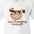 thumbnail image 4 of Inktastic Just Hanging Around with Cute Sloth Youth T-Shirt, 4 of 5