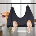 thumbnail image 2 of ZOELNIC S Pet Dog Cat Grooming Hammock Helper Restraint Bag for Bating Nail Trimming Black, 2 of 7