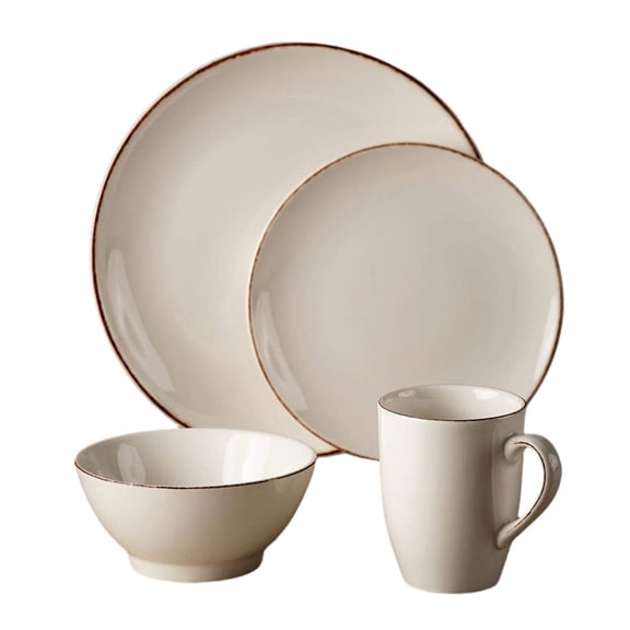 Retro Collection 4-Piece Dinnerware Set For 1