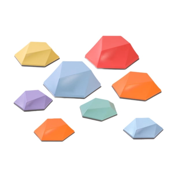 8pcs niños pasos piedras juego sensorial construir coordinación de la de obstáculos entrenando piedra para niños preescolares niñas
