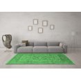 thumbnail image 3 of Ahgly Company Indoor Round Oriental Emerald Green Industrial Area Rugs, 8' Round, 3 of 4