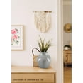 thumbnail image 5 of 10.5-Inch Tapered Speckled Gray Ceramic Vase, Contemporary, 5 of 7