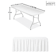 thumbnail image 3 of Mantel Bambalina Para Mesa De 2.40x0.75 Colores Blanco, 3 of 5