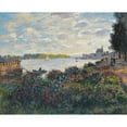 thumbnail image 2 of Claude Monet 18x15 Gold Ornate Wood Frame and Double Matted Museum Art Print Titled - La Seine in Argenteuil (1877), 2 of 4